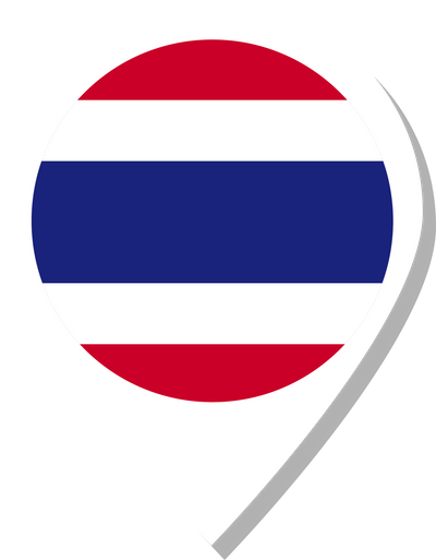 Thailand flag check-in icon.